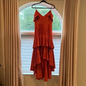 Burnt orange Tahari dress